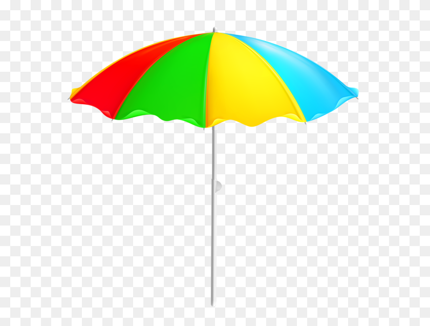 600x576 Colorful Beach Umbrella Png - Shade PNG