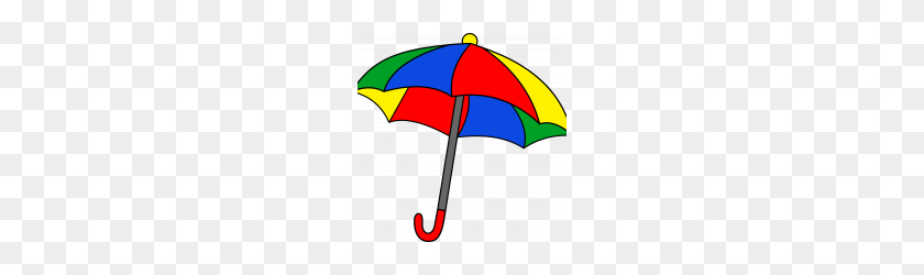 190x190 Colorful Beach Umbrella Png - Beach Umbrella PNG