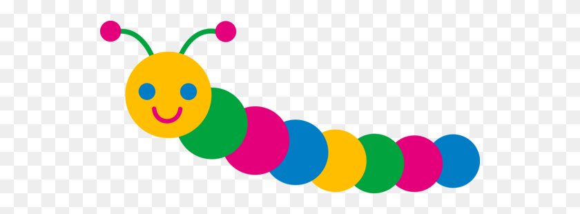 550x250 Colorful Caterpillar Animales Hermosos Clipart - Eric Carle Clipart
