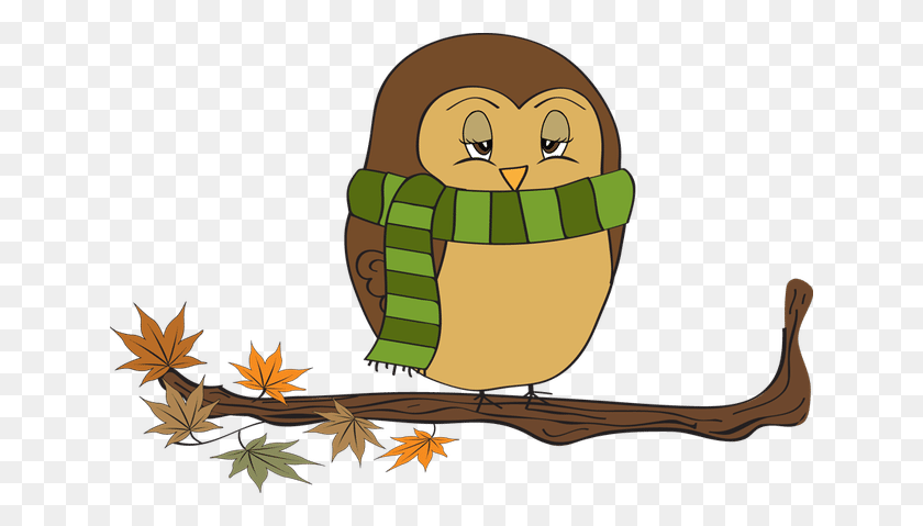 640x419 Colorful Clip Art For The Fall Season Clipart Owl - Owl In A Tree Clipart
