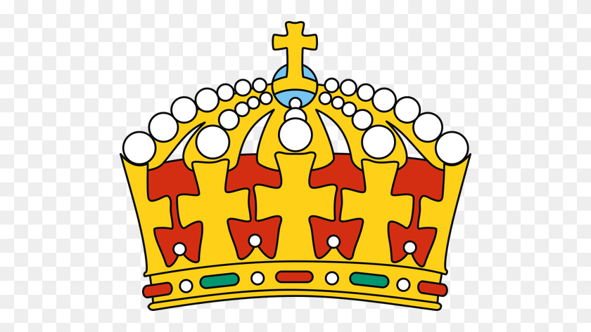 500x413 Красочная Корона - Клипарт Монархия