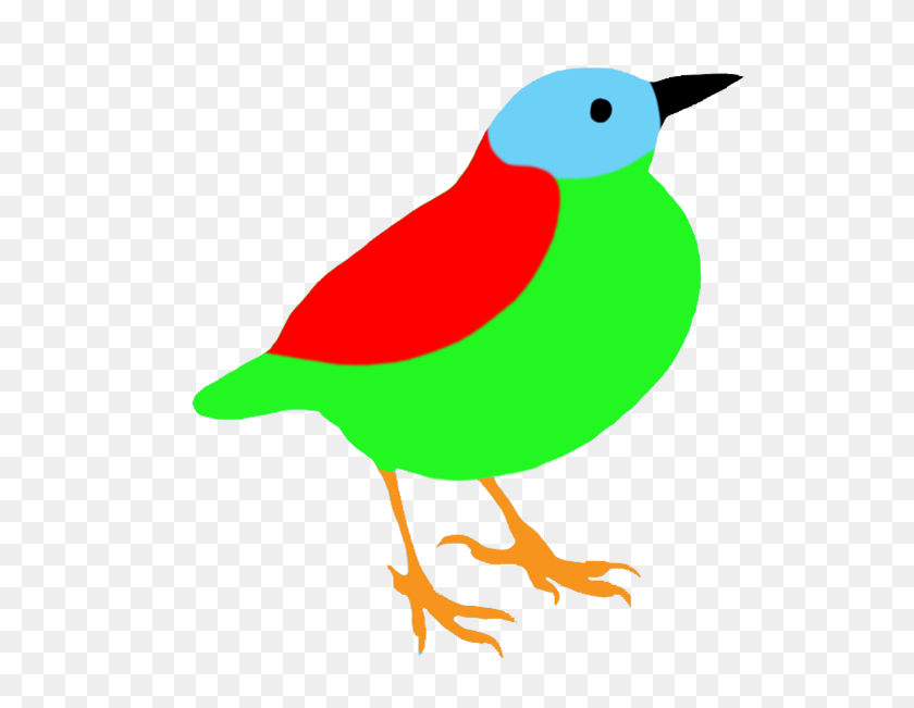 599x591 Dibujos De Aves De Colores - Silueta De Aves Png