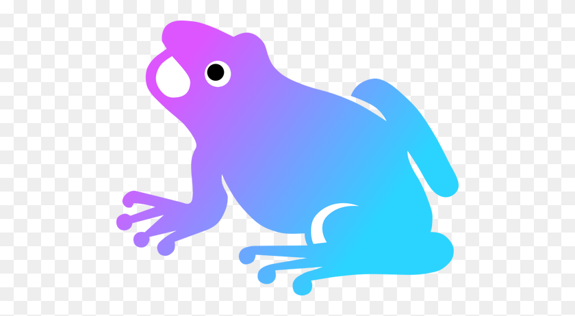 500x402 Colorful Frog - Colorful Frogs Clipart