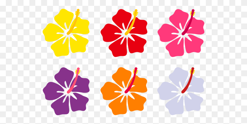 550x363 Colorful Hibiscus Flowers Clip Art Flowersugs! - Lego Face Clipart