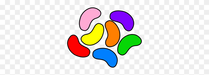 300x243 Colorful Jelly Beans Clip Art - Beans Clipart