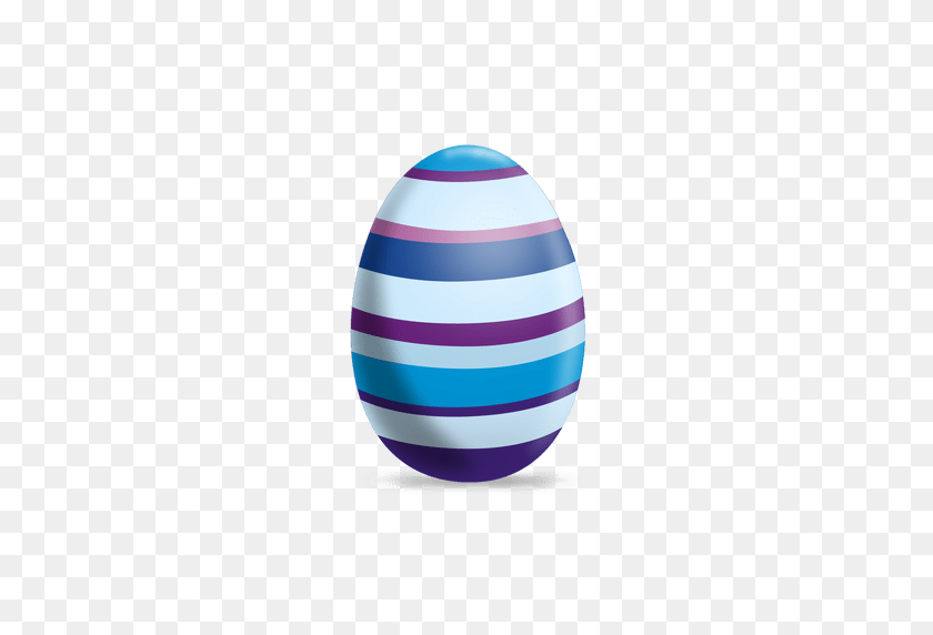 512x512 Colorful Lines Easter Egg - Easter Egg PNG