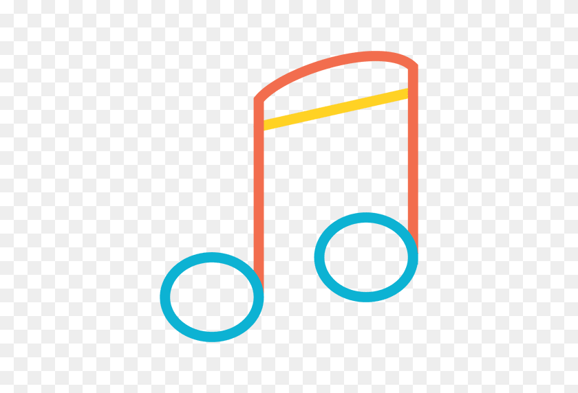 512x512 Colorful Music Note Icon - Music Note Icon PNG