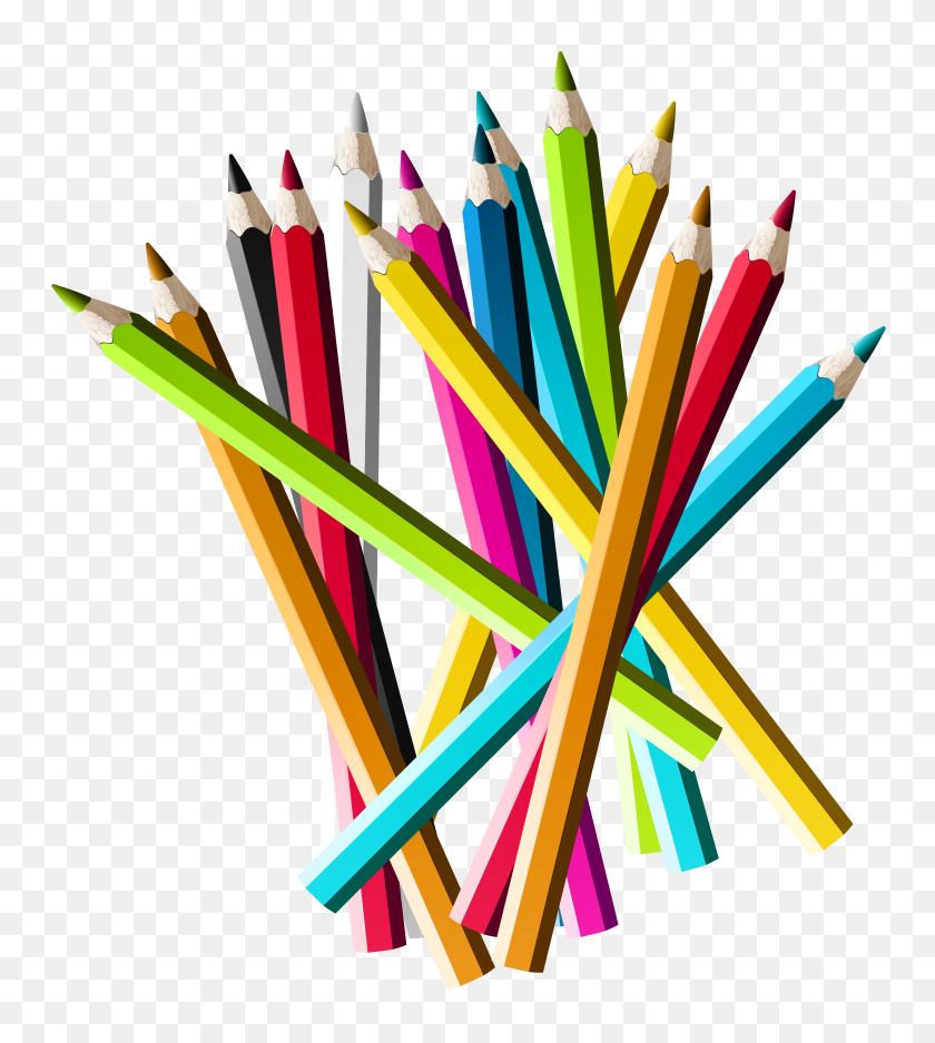 5579x6273 Colorful Pencils Png Clipart - Pencil PNG