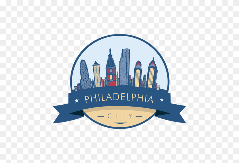 512x512 Colorful Philadelphia Skyline - Philadelphia Skyline Clipart