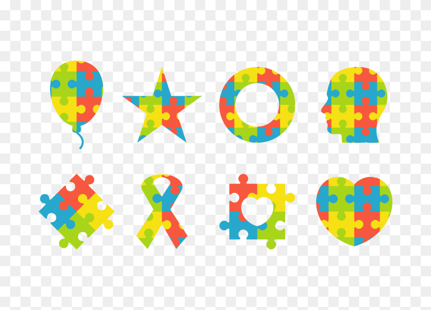 1400x980 Colorful Puzzle Symbol Of Autism - Autism Clip Art