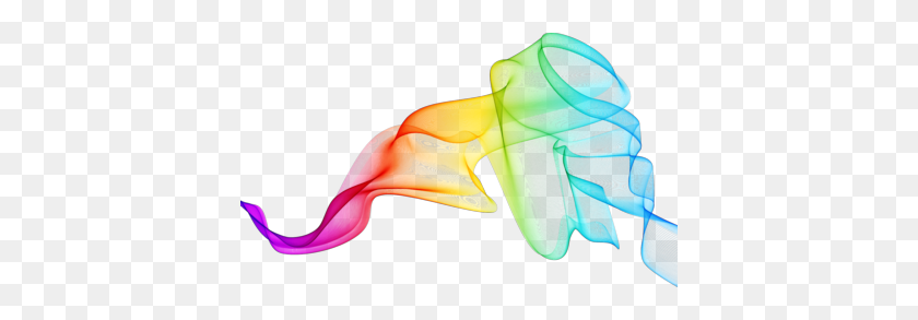 400x233 Colorful Smoke In Colored - Smoke Vector PNG