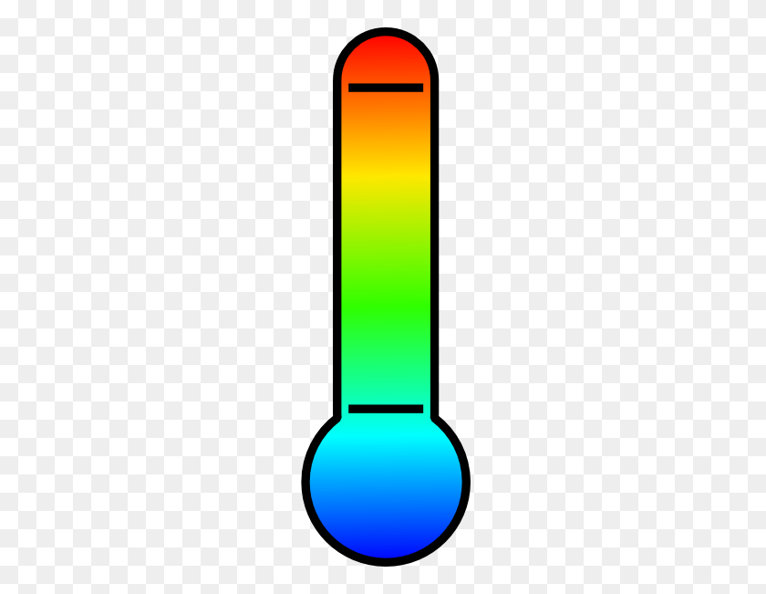 192x591 Colorful Thermometer Base Clip Art - Thermometer Clip Art