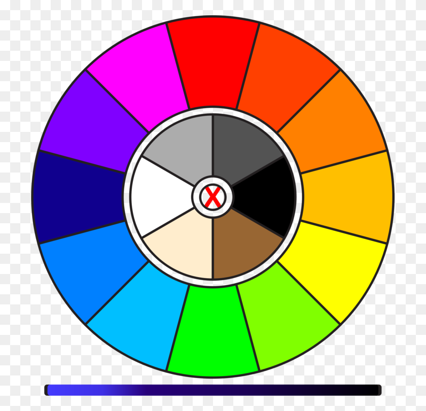 717x750 Coloring Book Color Wheel Red Circle - Red Circle Clipart