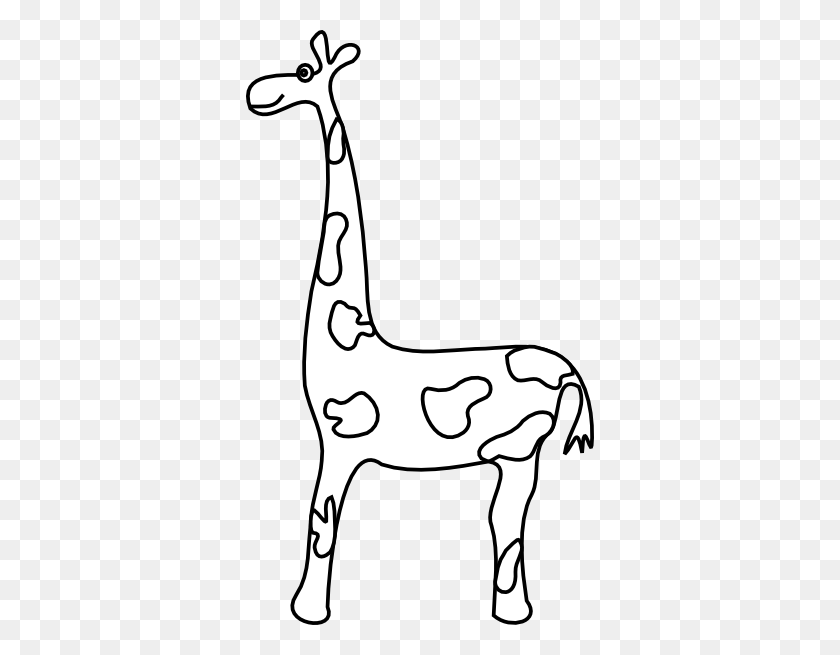 348x595 Libro Para Colorear Giraffe Clipart - Giraffe Clipart Outline