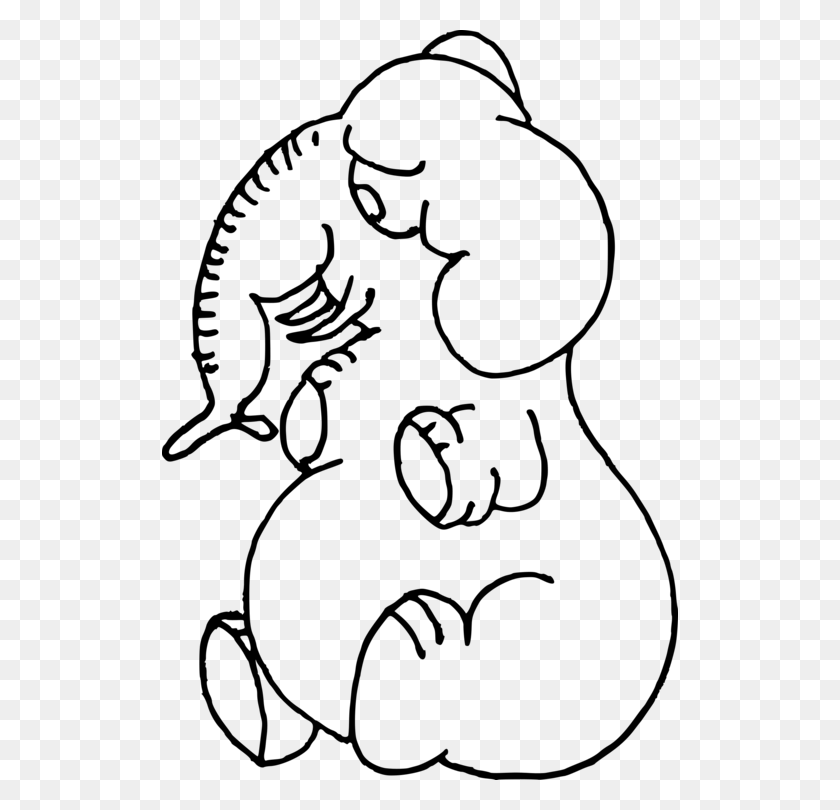 516x750 Coloring Book Line Art Drawing Child Mammal - Yarn Clipart Black And White