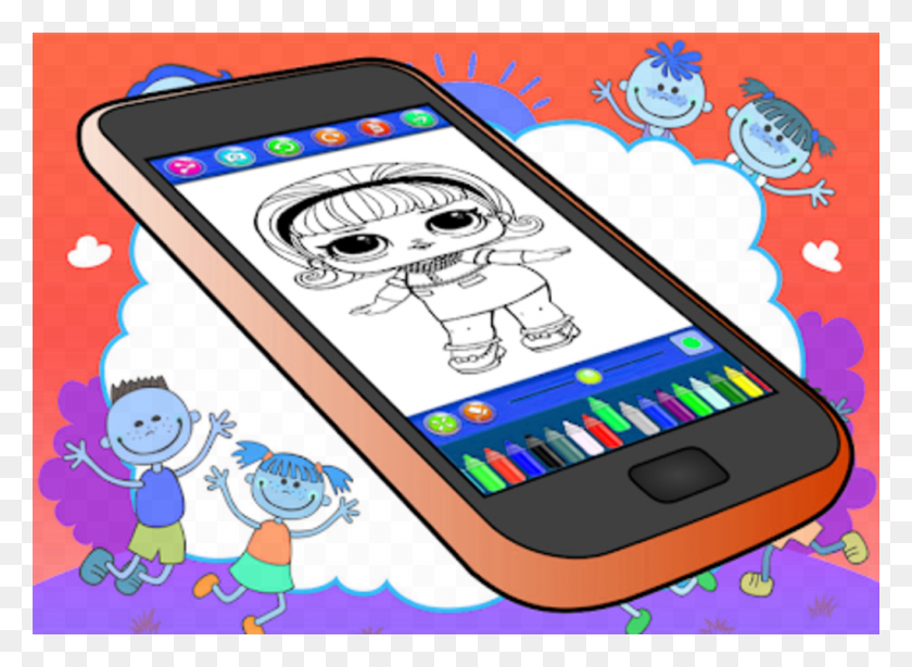 1020x725 Coloring Book Surprise Dolls Lol For Android - Lol Dolls PNG