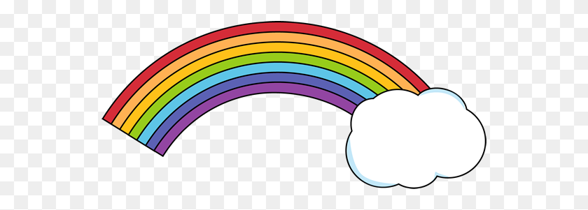 550x241 Colors Clipart Rainbow Cloud - Free Cloud Clipart