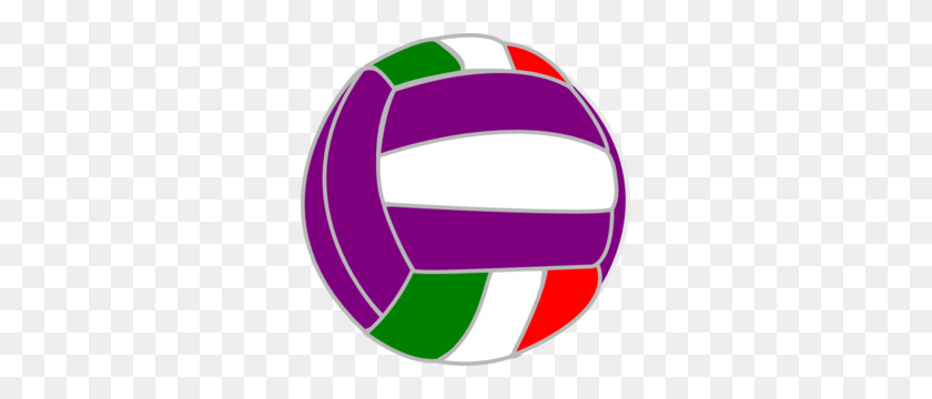 297x300 Colors Clipart Volleyball - Volleyball Clipart Free