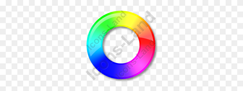 256x256 Colors Color Wheel Icon, Pngico Icons - Color Wheel PNG