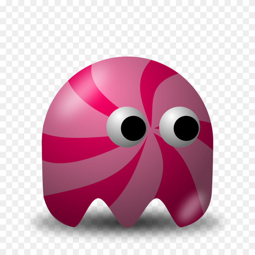 958x958 Colouful Clipart Ghost - Pacman Clipart