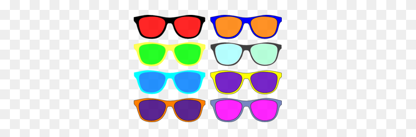 299x216 Colouful Clipart Sunglass - Sunshine With Sunglasses Clipart