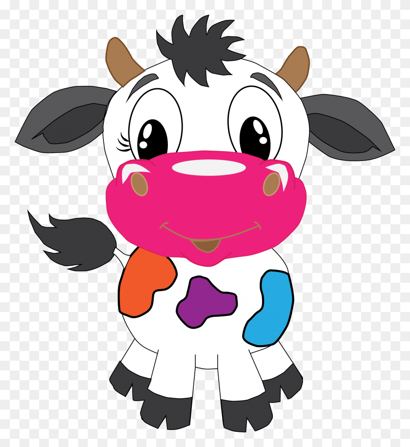 2271x2496 Colour Cow - Ears PNG