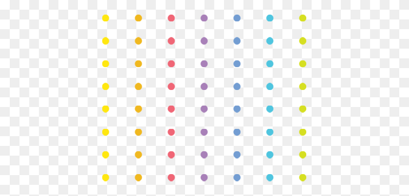 419x343 Colour Dots - Dots PNG