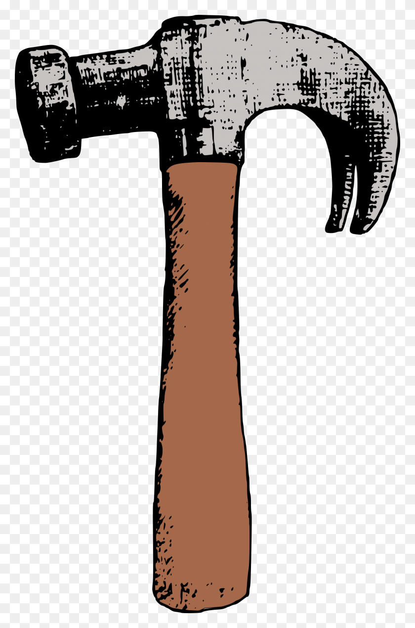 1547x2400 Colour Hammer Icons Png - Thors Hammer PNG