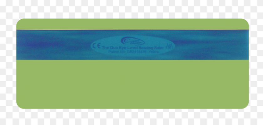 801x351 Coloured Reading Rulers Yellow - Celery PNG