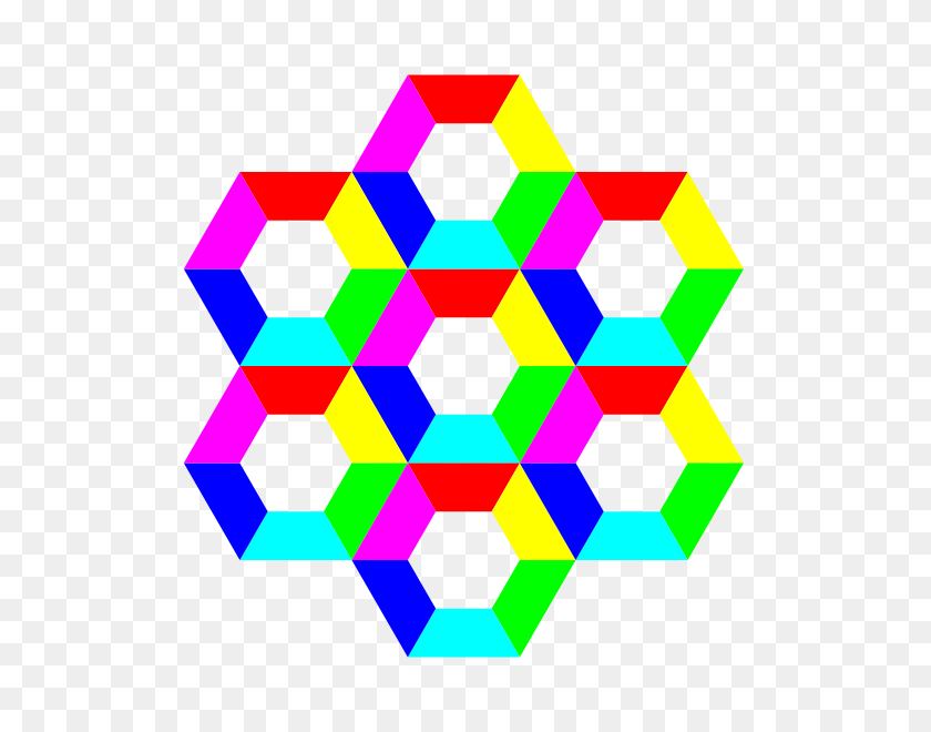 600x600 Colours - Geometric Shapes Clipart