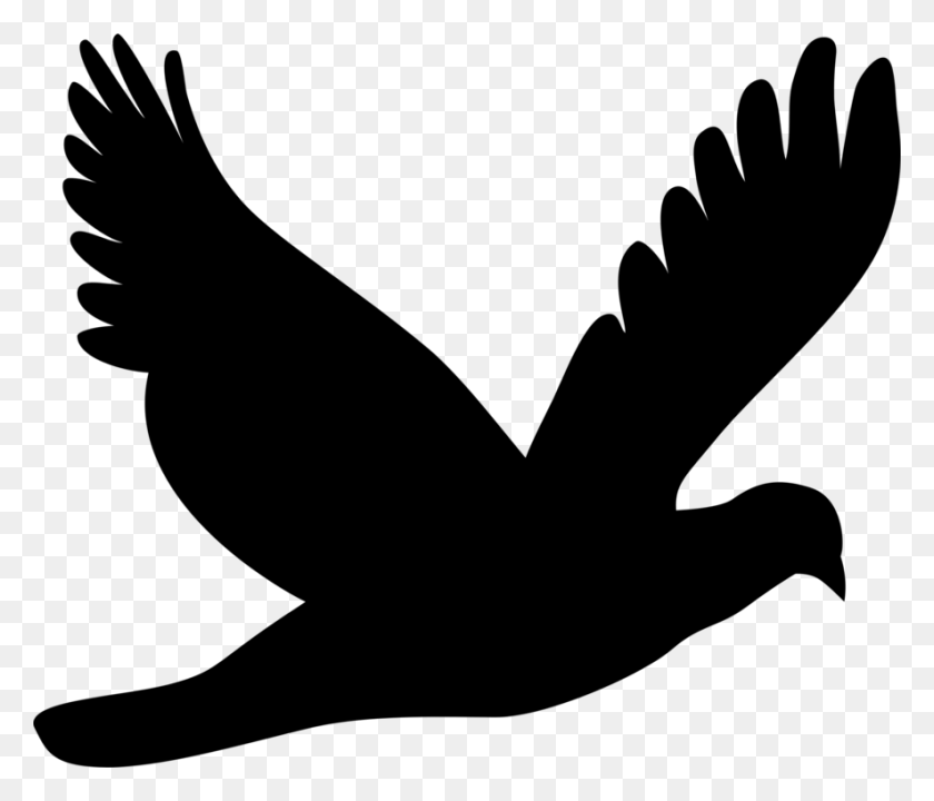 886x750 Columbidae Птица Силуэт Рисунок Траурного Голубя - Траур Клипарт