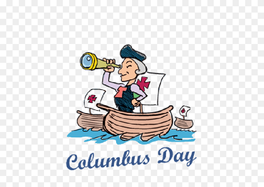 500x535 День Колумба - Поздравления С Днем Колумба Клипарт