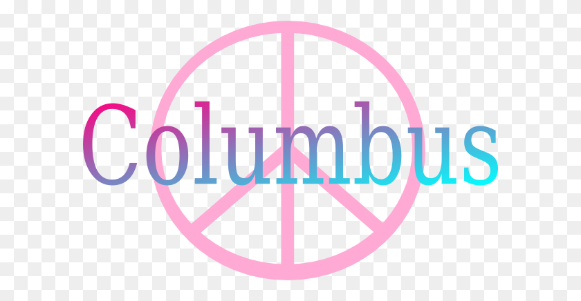 600x376 Columbus Peace Sign Clip Art - Columbus Clipart