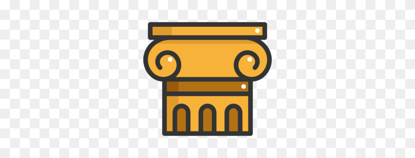 260x260 Column Clipart - Roman Columns Clipart