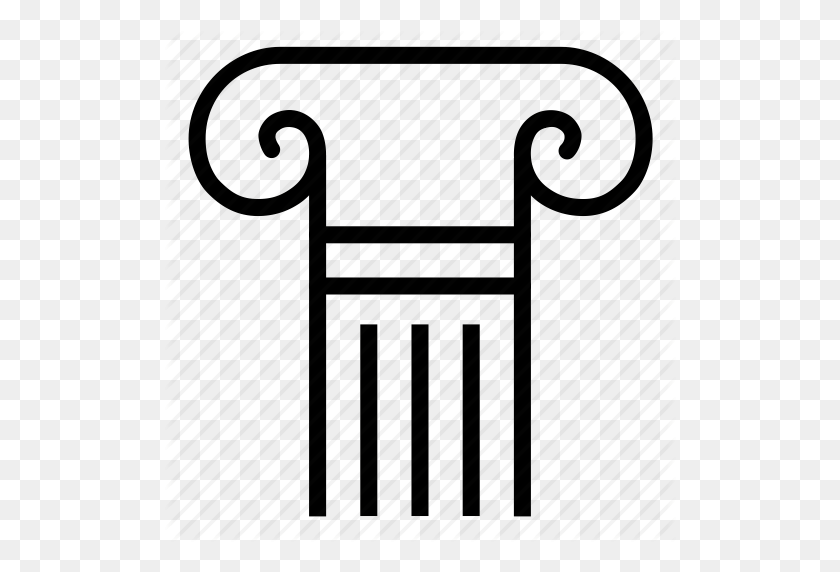 512x512 Колонна, Греческая, Колонна, Икона Рима - Колонны Png
