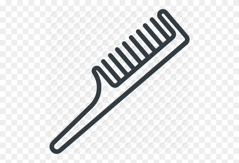 512x512 Comb, Hair Comb, Hair Styling, Tail Comb, Wide Tooth Comb Icon - Comb PNG