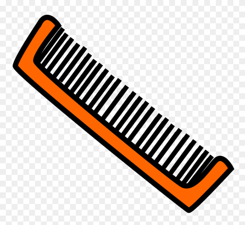 821x750 Comb Hairbrush Hair Cutting Shears Barber - Scissors And Comb Clipart