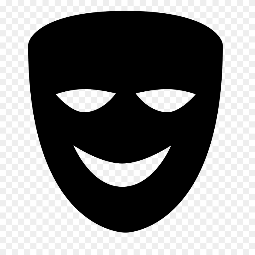 1600x1600 Comedy Icon - Face Mask PNG
