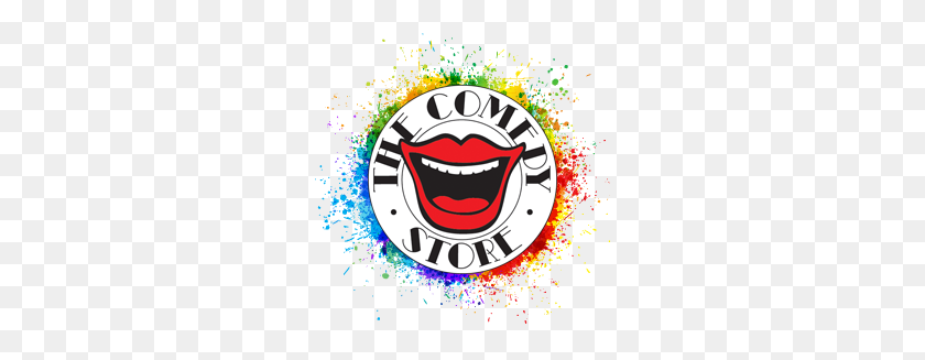 268x267 Логотип Comedystore С Брызгами Краски Внутри Веревок - Брызги Краски Png