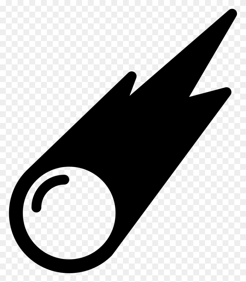 846x980 Comet Balll With Fire Tail Moving In Space Png Icon Free - Tail PNG