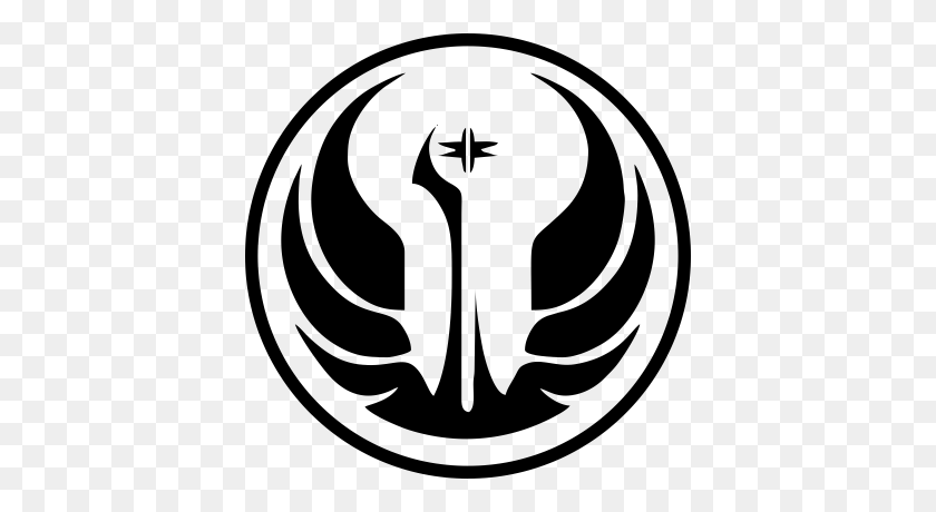 400x400 Comic Book Hero Symbols Logos - Jedi Symbol PNG