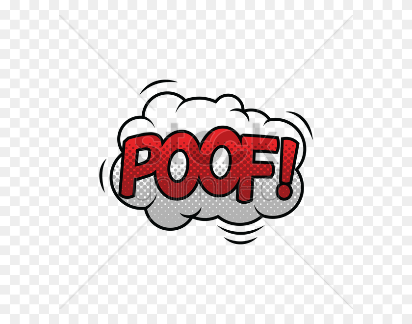 600x600 Comic Bubble Poof Vector Image - Poof Clipart