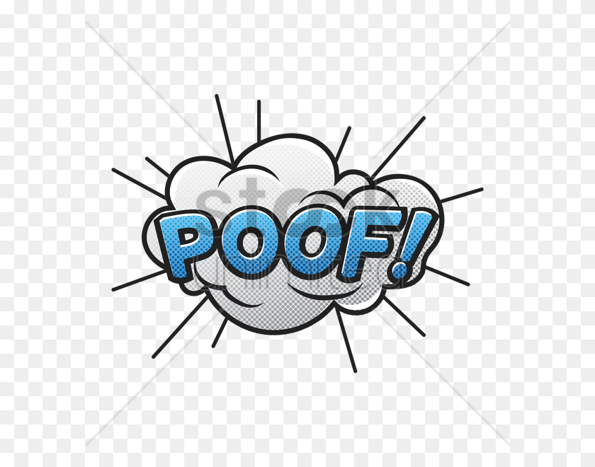 600x600 Comic Bubble Poof Vector Image - Poof PNG