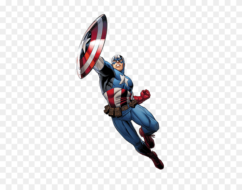 600x600 Comic Captain America Transparent Png - Capitan America PNG