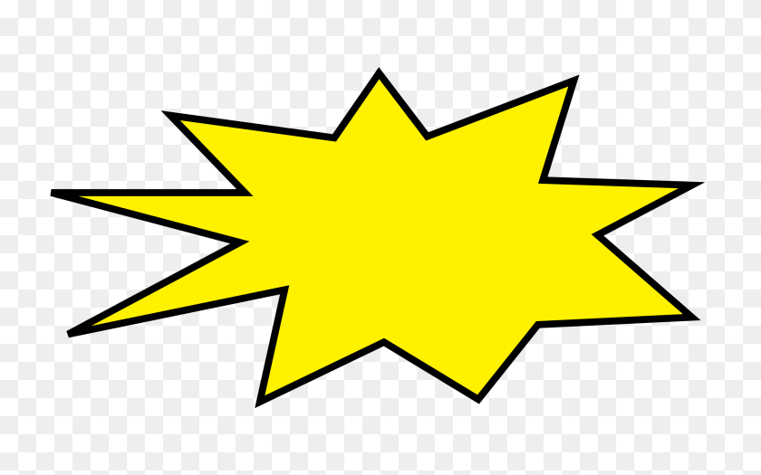 2400x1432 Comic Clipart Star Explosion - Circle Of Stars Clipart