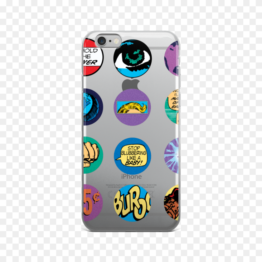 1000x1000 Comic Dots Iphone Cases Superfreak Tees Tictail - Comic Dots PNG