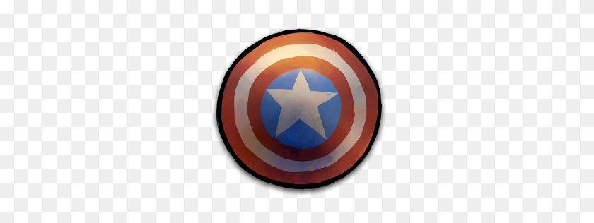 256x256 Comics Capitán América Escudo Icono Descargar Gratis Como Png - Capitán América Escudo Png