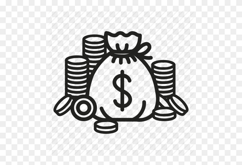 512x512 Commerce, Dollar, Investments, Money, Wallet, Wealth Icon - Money Black And White Clipart
