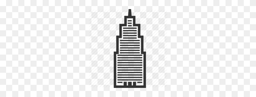 260x260 Commercial Building Clip Art Clipart - City Buildings Clipart