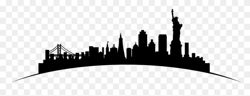 1000x336 Commercial Investigations Llc - City Skyline Silhouette PNG